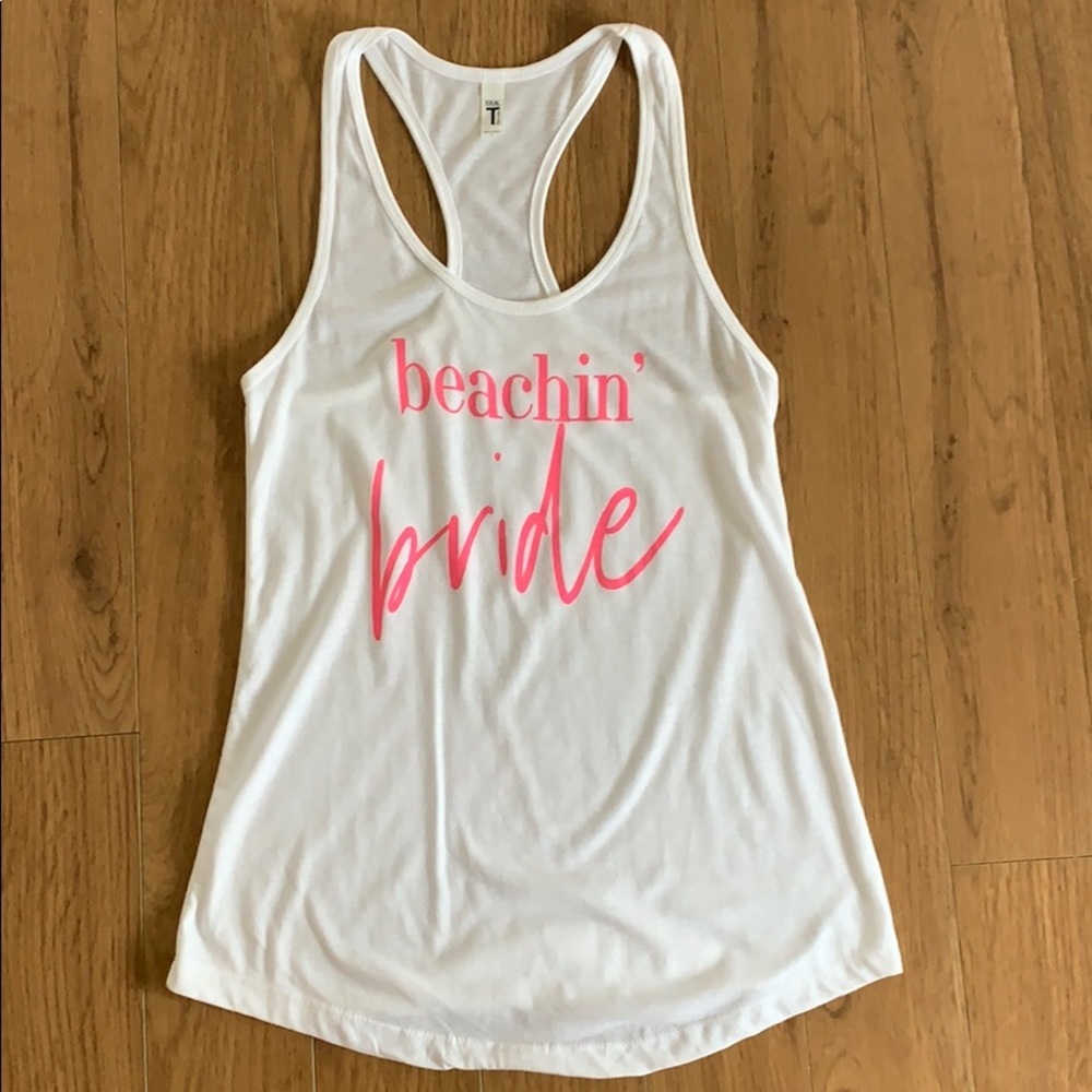 Beachin Bride white tank top - Picture 3 of 7